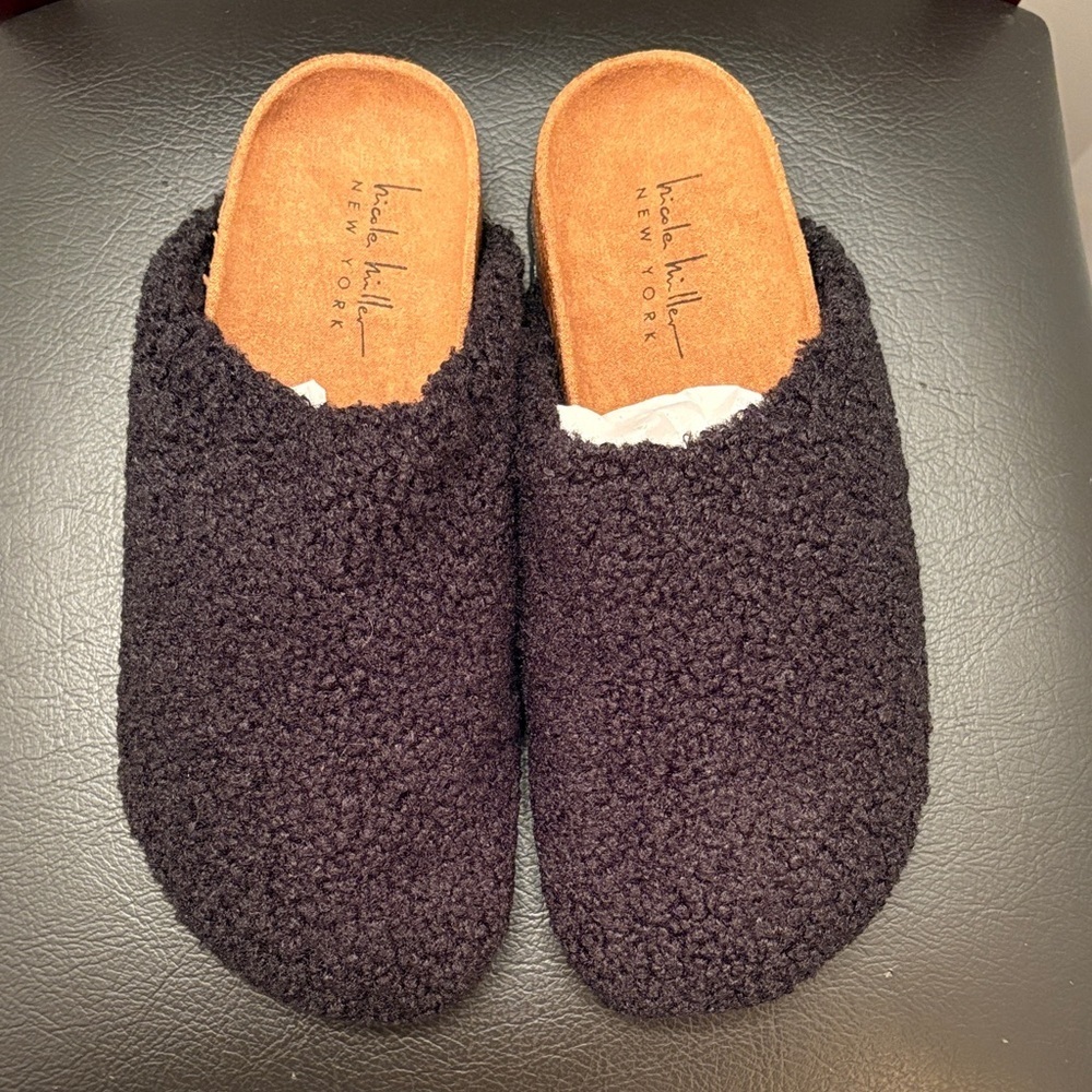 New Nicole‎ Miller Bondy Cozy Black Women's Slippers - Picture 4 of 5